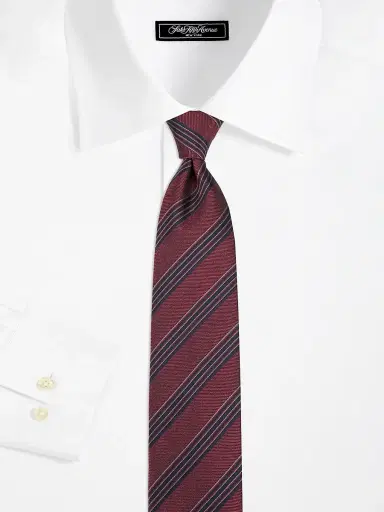 Canali Men's Striped Silk Tie | Thumbnail 2 Canali Men's Striped Silk Tie | Thumbnail 2