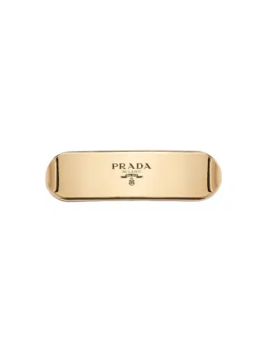 Prada Women's Metal Hair Clip - Gold | Thumbnail 1 Prada Women's Metal Hair Clip - Gold | Thumbnail 1