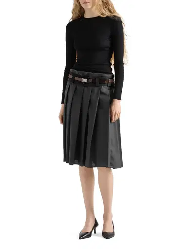 Prada Women's Wool Crew-Neck Sweater - Pink | Thumbnail 10 Prada Women's Wool Crew-Neck Sweater - Pink | Thumbnail 10