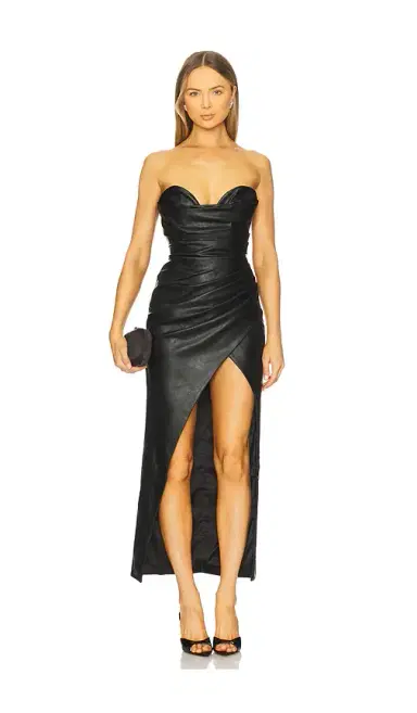 Bardot Vani Faux Leather Maxi Dress | Thumbnail 1 Bardot Vani Faux Leather Maxi Dress | Thumbnail 1