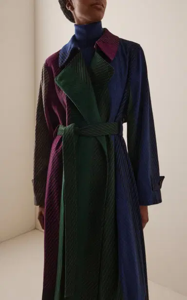 Gabriela Hearst Lyra Oversized Striped Cashmere Coat | Thumbnail 3 Gabriela Hearst Lyra Oversized Striped Cashmere Coat | Thumbnail 3