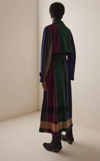 Gabriela Hearst Lyra Oversized Striped Cashmere Coat | Thumbnail 4 Gabriela Hearst Lyra Oversized Striped Cashmere Coat | Thumbnail 4