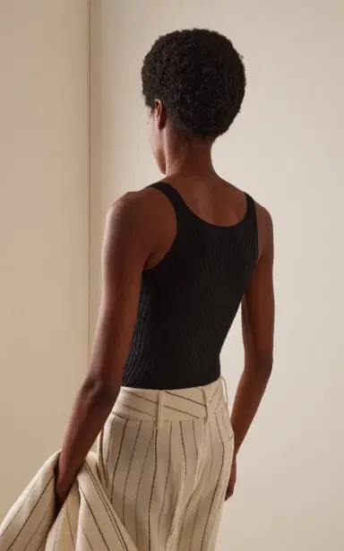 Gabriela Hearst Nevin Pointelle-Knit Cashmere-Silk Tank Top | Thumbnail 4 Gabriela Hearst Nevin Pointelle-Knit Cashmere-Silk Tank Top | Thumbnail 4