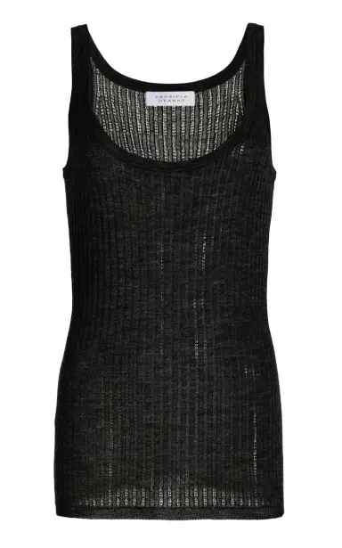 Gabriela Hearst Nevin Pointelle-Knit Cashmere-Silk Tank Top | Thumbnail 5 Gabriela Hearst Nevin Pointelle-Knit Cashmere-Silk Tank Top | Thumbnail 5