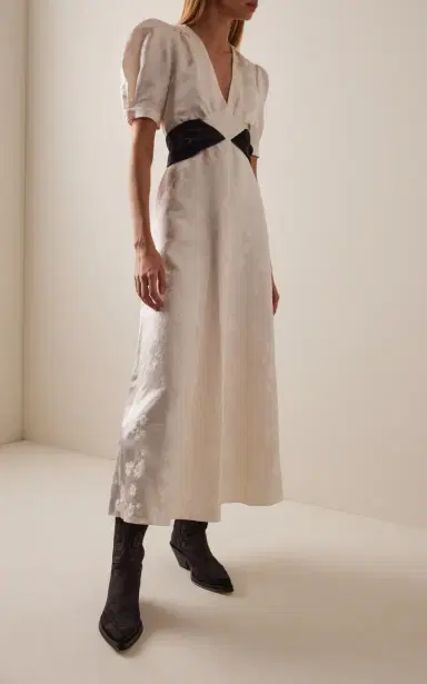Gabriela Hearst Larkin Silk Jacquard Maxi Dress | Thumbnail 2 Gabriela Hearst Larkin Silk Jacquard Maxi Dress | Thumbnail 2