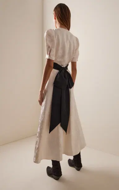 Gabriela Hearst Larkin Silk Jacquard Maxi Dress | Thumbnail 4 Gabriela Hearst Larkin Silk Jacquard Maxi Dress | Thumbnail 4
