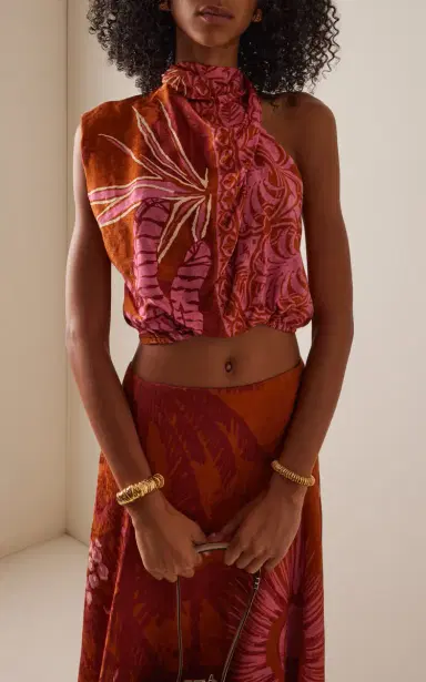Johanna Ortiz Natural Harbor Jacquard Top | Thumbnail 2 Johanna Ortiz Natural Harbor Jacquard Top | Thumbnail 2