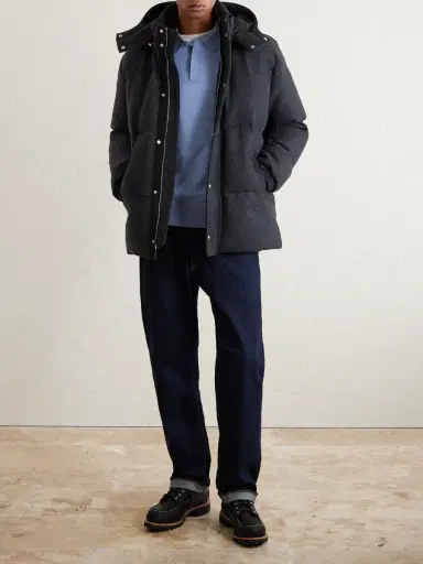 MR P. Quilted Flannel Down Jacket - Men | Thumbnail 2 MR P. Quilted Flannel Down Jacket - Men | Thumbnail 2