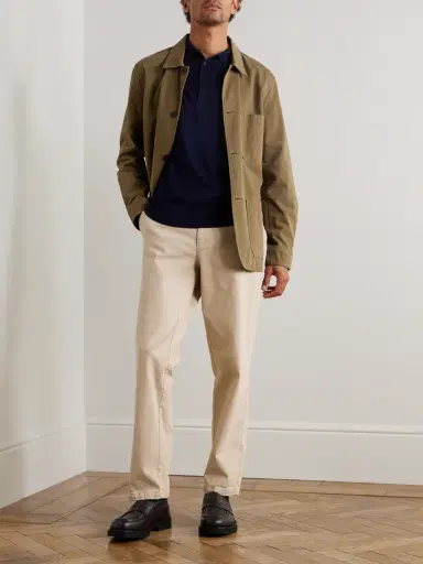 John Smedley Cotton and Cashmere-Blend Polo Shirt - Men | Thumbnail 2 John Smedley Cotton and Cashmere-Blend Polo Shirt - Men | Thumbnail 2
