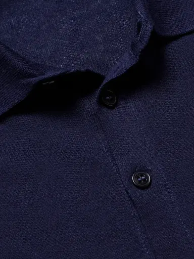 John Smedley Cotton and Cashmere-Blend Polo Shirt - Men | Thumbnail 5 John Smedley Cotton and Cashmere-Blend Polo Shirt - Men | Thumbnail 5