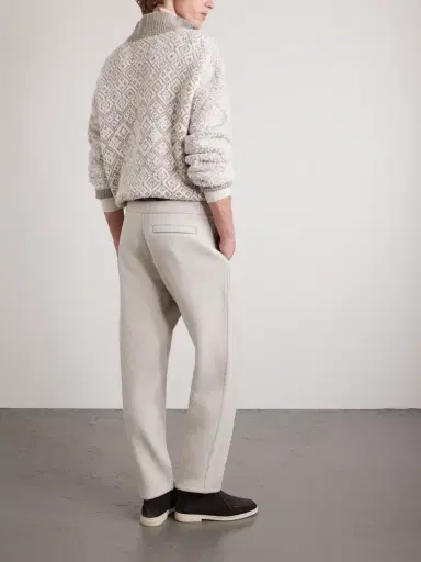 Loro Piana Straight-Leg Wool-Blend Sweatpants - Men | Thumbnail 4 Loro Piana Straight-Leg Wool-Blend Sweatpants - Men | Thumbnail 4