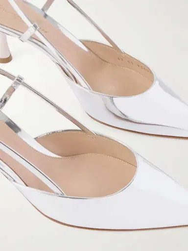 Gianvito Rossi Ascent 55 Mirrored Leather Slingback Pumps | Thumbnail 5 Gianvito Rossi Ascent 55 Mirrored Leather Slingback Pumps | Thumbnail 5