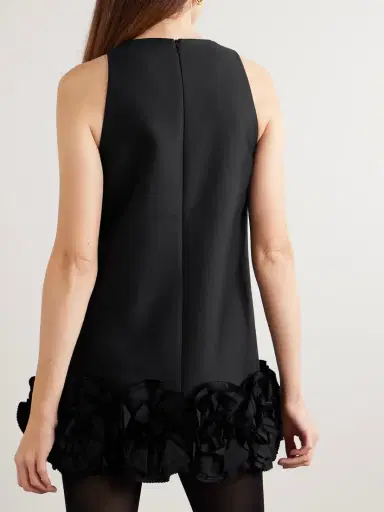 SHUSHU/TONG Appliquéd Bow-embellished Twill Mini Dress | Thumbnail 3 SHUSHU/TONG Appliquéd Bow-embellished Twill Mini Dress | Thumbnail 3