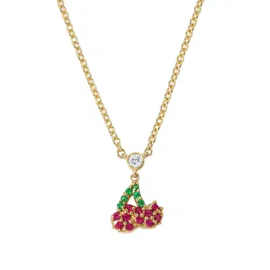 Stephanie Gottlieb Cocktail Cherry Chain Necklace | Thumbnail 1 Stephanie Gottlieb Cocktail Cherry Chain Necklace | Thumbnail 1