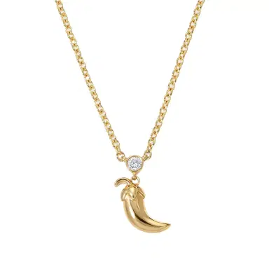Stephanie Gottlieb Cocktail Chili Pepper Chain Necklace | Thumbnail 1 Stephanie Gottlieb Cocktail Chili Pepper Chain Necklace | Thumbnail 1