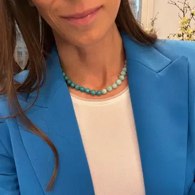 Stephanie Gottlieb Kendall Two Tone Turquoise and Chrysoprase Beaded Necklace | Thumbnail 2 Stephanie Gottlieb Kendall Two Tone Turquoise and Chrysoprase Beaded Necklace | Thumbnail 2