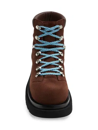 Bottega Veneta Men's Suede Hiking Boots - Caramel | Thumbnail 3 Bottega Veneta Men's Suede Hiking Boots - Caramel | Thumbnail 3