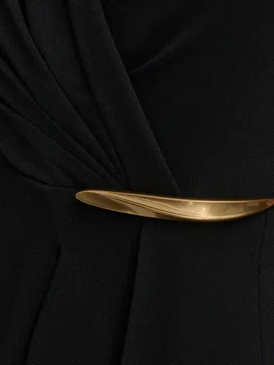 Donna Karan New York Women's Filament Jersey Wrap-Style Cocktail Dress - Black | Thumbnail 7 Donna Karan New York Women's Filament Jersey Wrap-Style Cocktail Dress - Black | Thumbnail 7