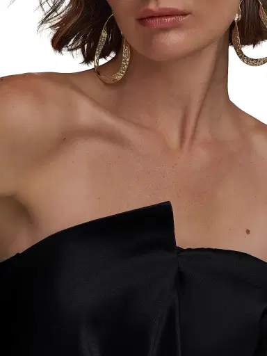 Donna Karan New York Women's Asymmetric Stretch-Mikado Gown - Black - Size 4 | Thumbnail 5 Donna Karan New York Women's Asymmetric Stretch-Mikado Gown - Black - Size 4 | Thumbnail 5