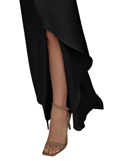 Donna Karan New York Women's Asymmetric Stretch-Mikado Gown - Black - Size 4 | Thumbnail 6 Donna Karan New York Women's Asymmetric Stretch-Mikado Gown - Black - Size 4 | Thumbnail 6