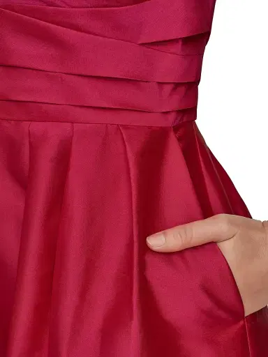 Donna Karan New York Women's Taffeta Halterneck Midi-Dress - Hot Fuschia - Size 2 | Thumbnail 7 Donna Karan New York Women's Taffeta Halterneck Midi-Dress - Hot Fuschia - Size 2 | Thumbnail 7