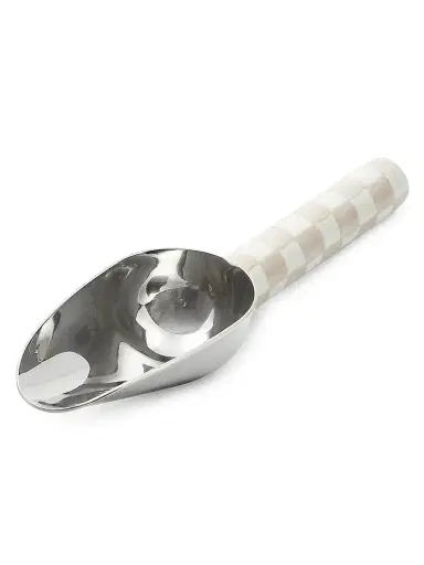 MacKenzie-Childs Small Mocha Check Enamel Scoop | Thumbnail 2 MacKenzie-Childs Small Mocha Check Enamel Scoop | Thumbnail 2