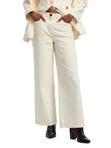 Toccin Women's Blaire Weekend High-Rise Wide-Leg Jeans - | Thumbnail 3 Toccin Women's Blaire Weekend High-Rise Wide-Leg Jeans - | Thumbnail 3