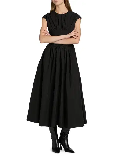 Proenza Schouler White Label Women's Nyssa Cotton-Blend Maxi Dress - Black - Size 14 | Thumbnail 3 Proenza Schouler White Label Women's Nyssa Cotton-Blend Maxi Dress - Black - Size 14 | Thumbnail 3