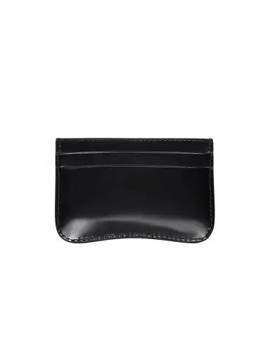 AMI Paris Men's Logo Leather Card Case - Black | Thumbnail 2 AMI Paris Men's Logo Leather Card Case - Black | Thumbnail 2