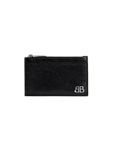 Balenciaga Men's Monaco Long Coin And Card Holder - Black | Thumbnail 1 Balenciaga Men's Monaco Long Coin And Card Holder - Black | Thumbnail 1