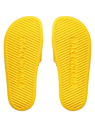 Balenciaga Men's I Scholl Pool Slide Sandals - Yellow Blue | Thumbnail 7 Balenciaga Men's I Scholl Pool Slide Sandals - Yellow Blue | Thumbnail 7