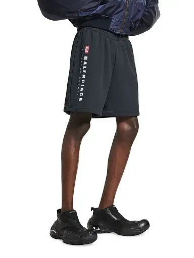 Balenciaga Men's Unity Sport Shorts - Faded Black | Thumbnail 5 Balenciaga Men's Unity Sport Shorts - Faded Black | Thumbnail 5