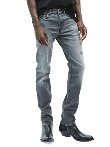 BLK DNM Men's Mid-Rise Straight-Leg Jeans - Vintage Grey - Size 38 | Thumbnail 4 BLK DNM Men's Mid-Rise Straight-Leg Jeans - Vintage Grey - Size 38 | Thumbnail 4