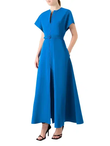 Akris punto Women's Techno Radzimir Belted Midi-Dress | Thumbnail 3 Akris punto Women's Techno Radzimir Belted Midi-Dress | Thumbnail 3