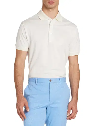 Etro Men's Roma Paisley Cotton Polo Shirt | Thumbnail 3 Etro Men's Roma Paisley Cotton Polo Shirt | Thumbnail 3