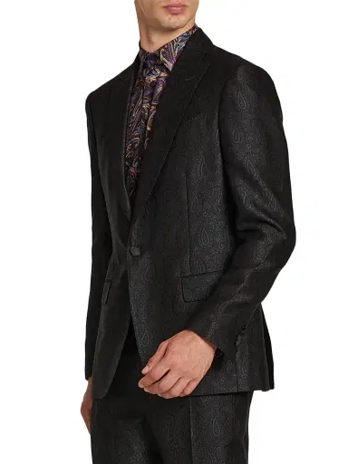 Etro Men's Fuji All-Over Paisley Evening Jacket | Thumbnail 4 Etro Men's Fuji All-Over Paisley Evening Jacket | Thumbnail 4