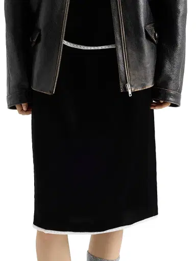 Prada Women's Velvet Underskirt - Black - Size 4 | Thumbnail 2 Prada Women's Velvet Underskirt - Black - Size 4 | Thumbnail 2
