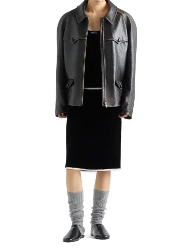 Prada Women's Velvet Underskirt - Black - Size 4 | Thumbnail 5 Prada Women's Velvet Underskirt - Black - Size 4 | Thumbnail 5