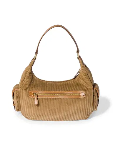 Miu Miu Women's Corduroy Pocket Shoulder Bag - Brown | Thumbnail 3 Miu Miu Women's Corduroy Pocket Shoulder Bag - Brown | Thumbnail 3