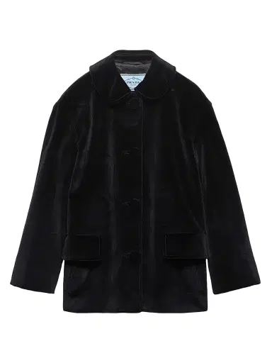 Prada Women's Single-Breasted Caban Jacket - Black | Thumbnail 1 Prada Women's Single-Breasted Caban Jacket - Black | Thumbnail 1