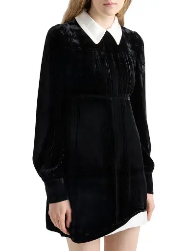 Prada Women's Velvet Mini-dress - Black | Thumbnail 2 Prada Women's Velvet Mini-dress - Black | Thumbnail 2