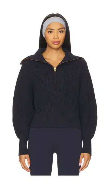 Varley Maura Half Zip Rib Knit | Thumbnail 1 Varley Maura Half Zip Rib Knit | Thumbnail 1