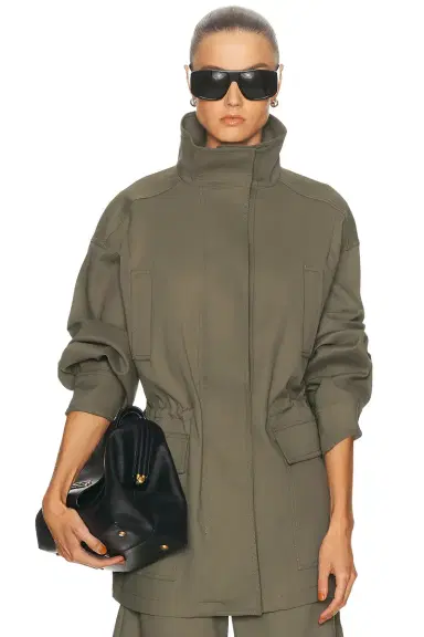 EAVES Mai Compact Suiting Parka Jacket | Thumbnail 4 EAVES Mai Compact Suiting Parka Jacket | Thumbnail 4
