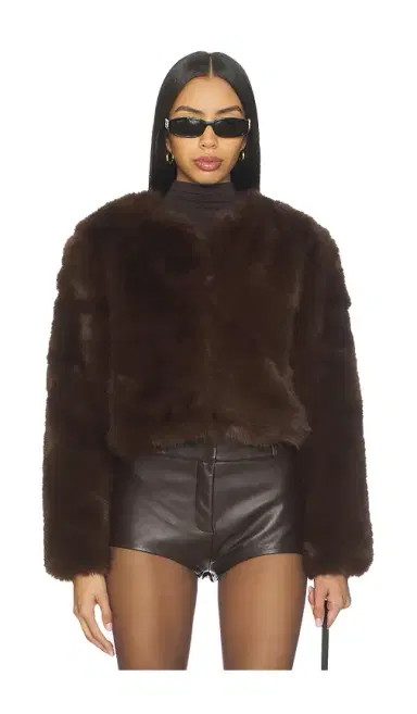 BLANKNYC Crop Faux Fur Coat | Thumbnail 1 BLANKNYC Crop Faux Fur Coat | Thumbnail 1