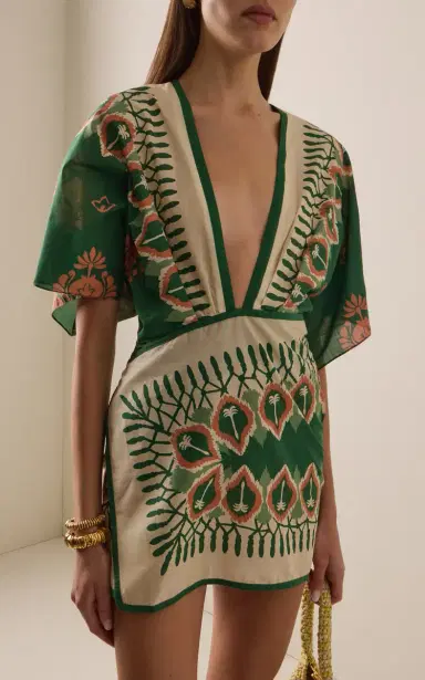Johanna Ortiz Inundada de Color Printed Cotton Mini Dress | Thumbnail 3 Johanna Ortiz Inundada de Color Printed Cotton Mini Dress | Thumbnail 3