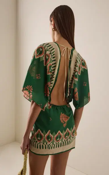 Johanna Ortiz Inundada de Color Printed Cotton Mini Dress | Thumbnail 4 Johanna Ortiz Inundada de Color Printed Cotton Mini Dress | Thumbnail 4