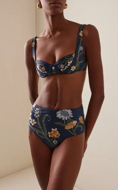 Agua by Agua Bendita Zucchini Floral Bikini Top | Thumbnail 2 Agua by Agua Bendita Zucchini Floral Bikini Top | Thumbnail 2