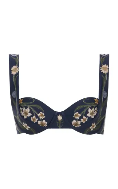 Agua by Agua Bendita Zucchini Floral Bikini Top | Thumbnail 1 Agua by Agua Bendita Zucchini Floral Bikini Top | Thumbnail 1
