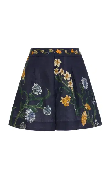 Agua by Agua Bendita Maratea Embroidered Linen Shorts | Thumbnail 2 Agua by Agua Bendita Maratea Embroidered Linen Shorts | Thumbnail 2
