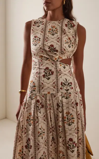Agua by Agua Bendita Otono Cutout Midi Dress | Thumbnail 3 Agua by Agua Bendita Otono Cutout Midi Dress | Thumbnail 3